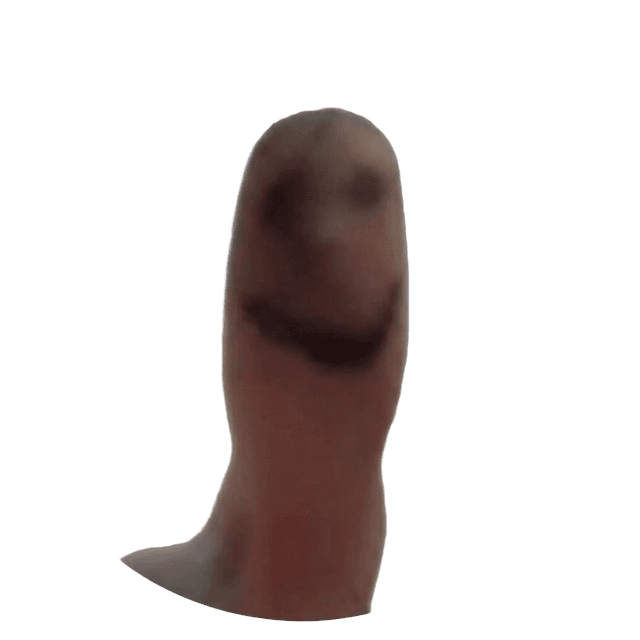 AGE finger mascot - a finger with a face